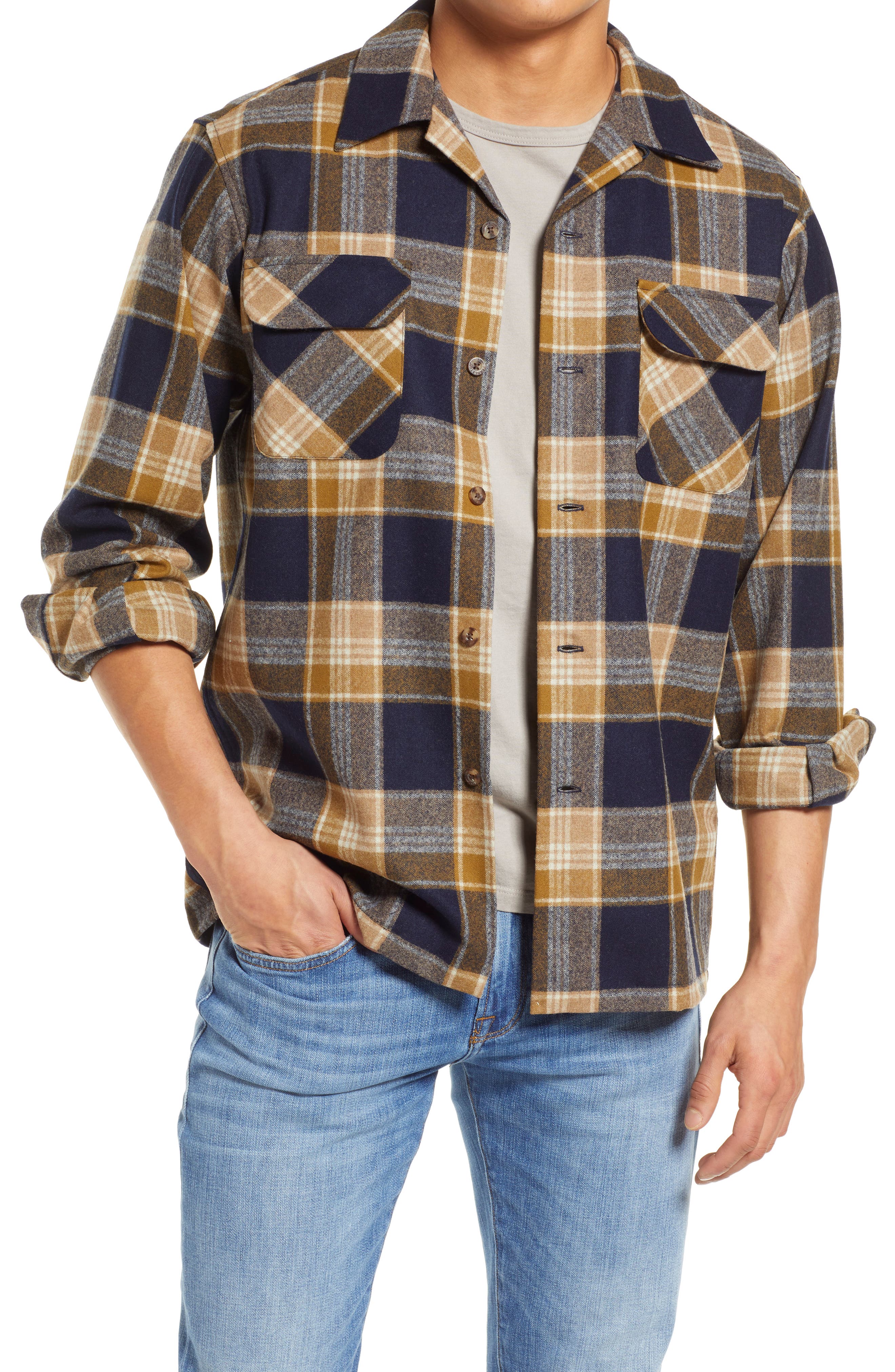 X-Future Men Button Up Long Sleeve Plaid Dress Flannel Checkered Shirt X-Future Men Button Up Long Sleeve Plaid Dress Flannel Checkered Shirt